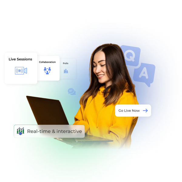 Live interactive online course session